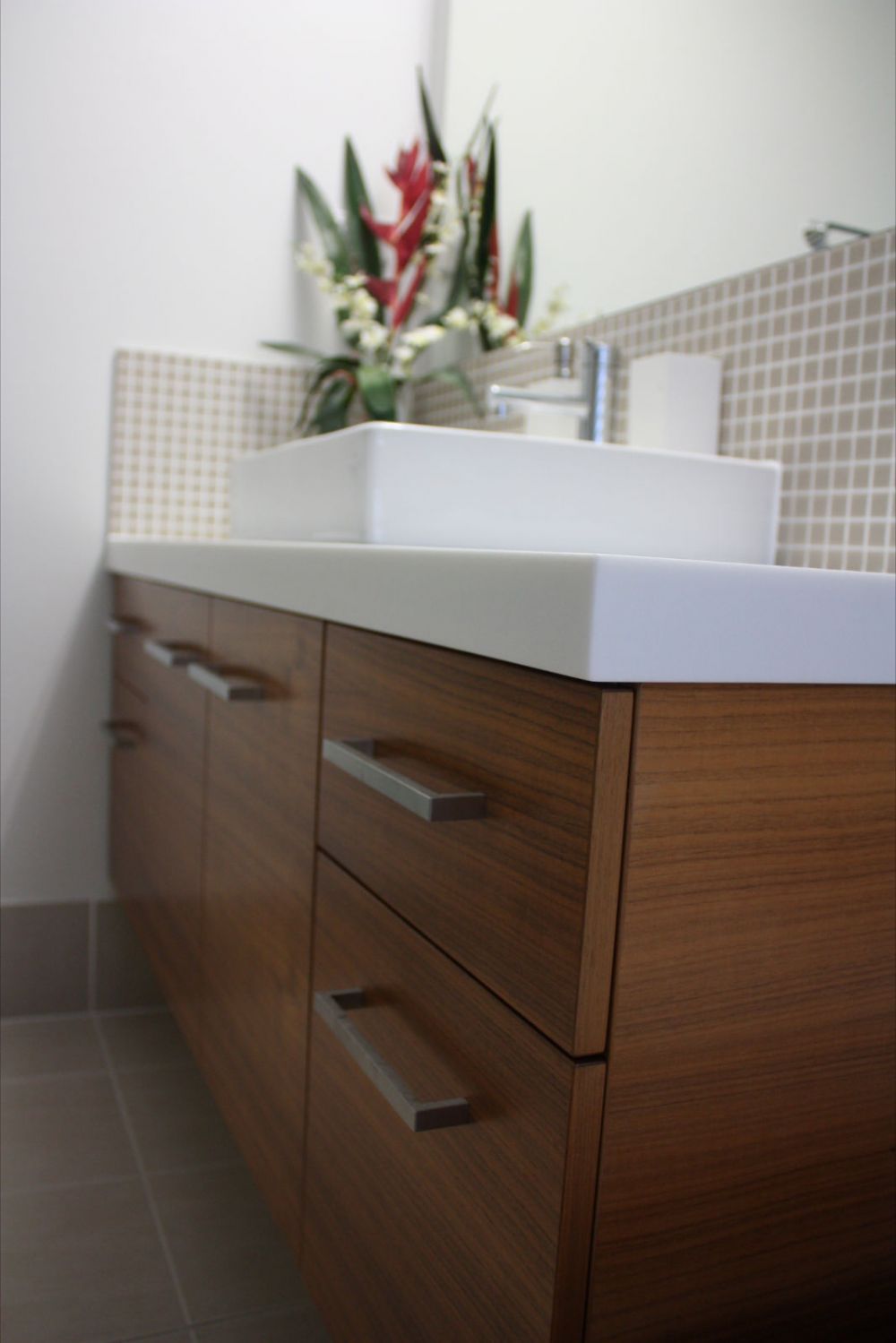 white solid surface bathroom counter tops