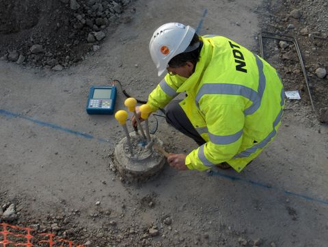 Large bore and mini pile testing throughout the UK