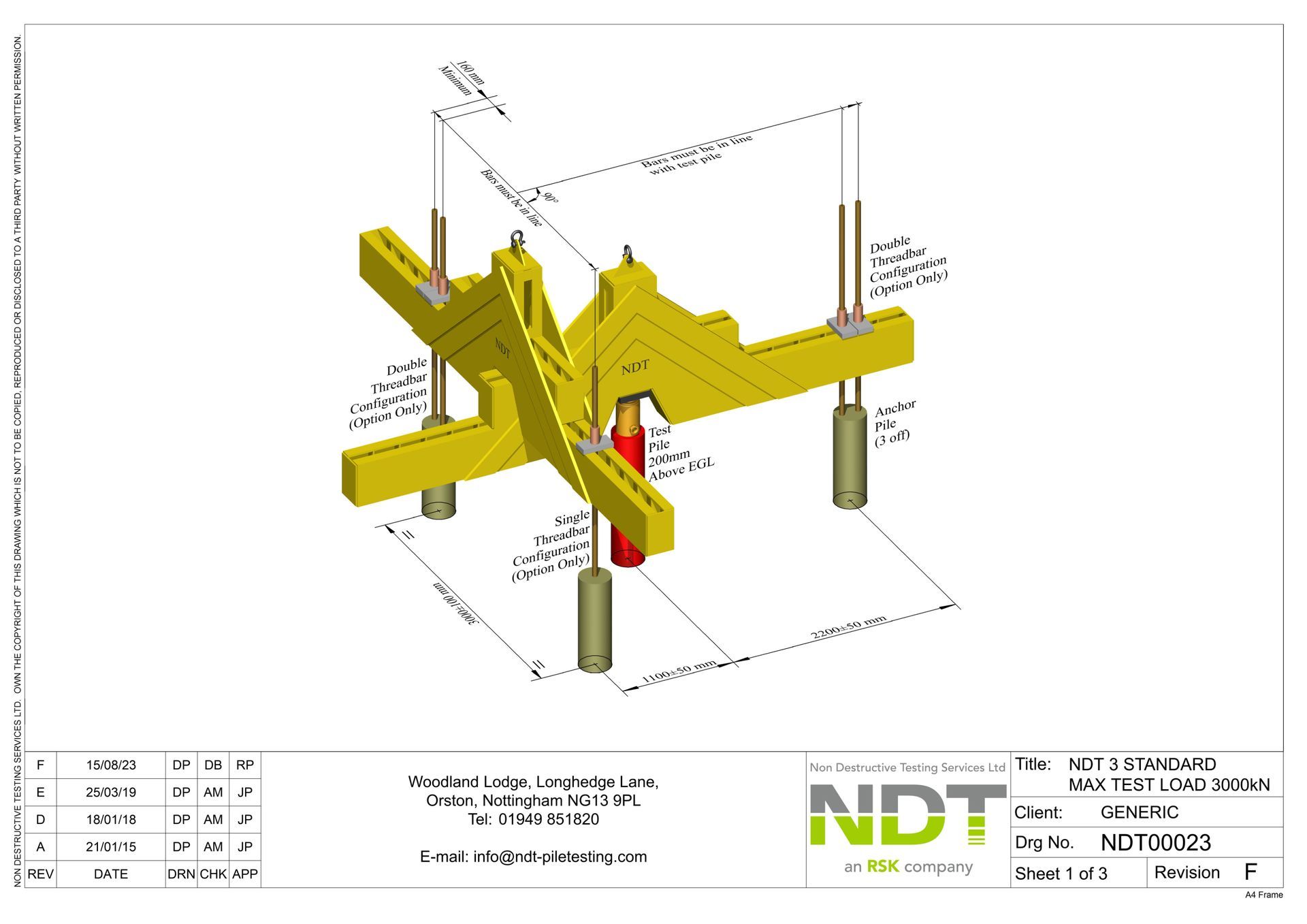 NDT00027 4 Large Capacity Pile Layout ​(8000kN)