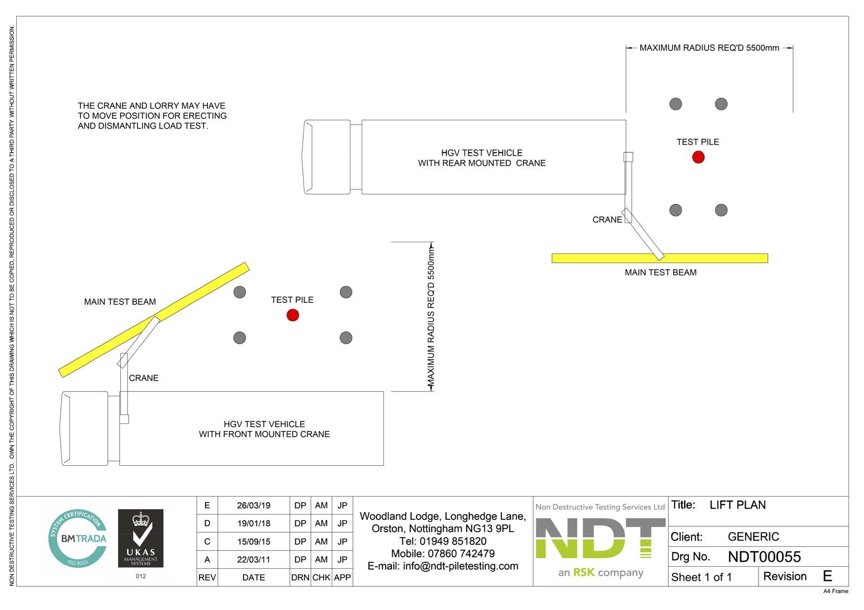 Drawings and schematic layouts of static pile testing by the experts in ...