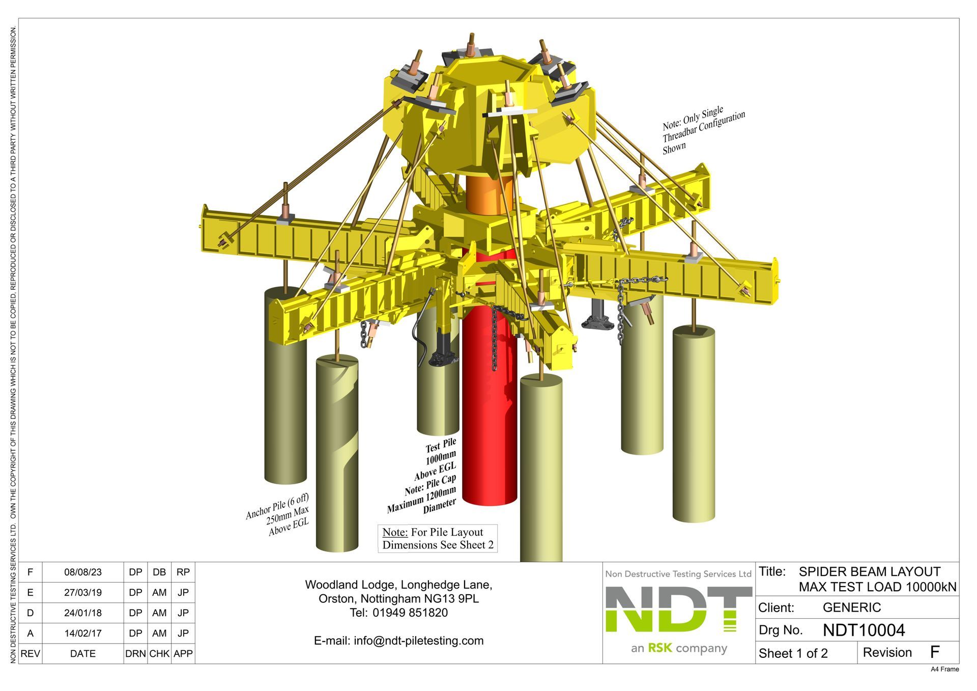 NDT00028 - 8 High Capacity Pile Layout (8000kN)