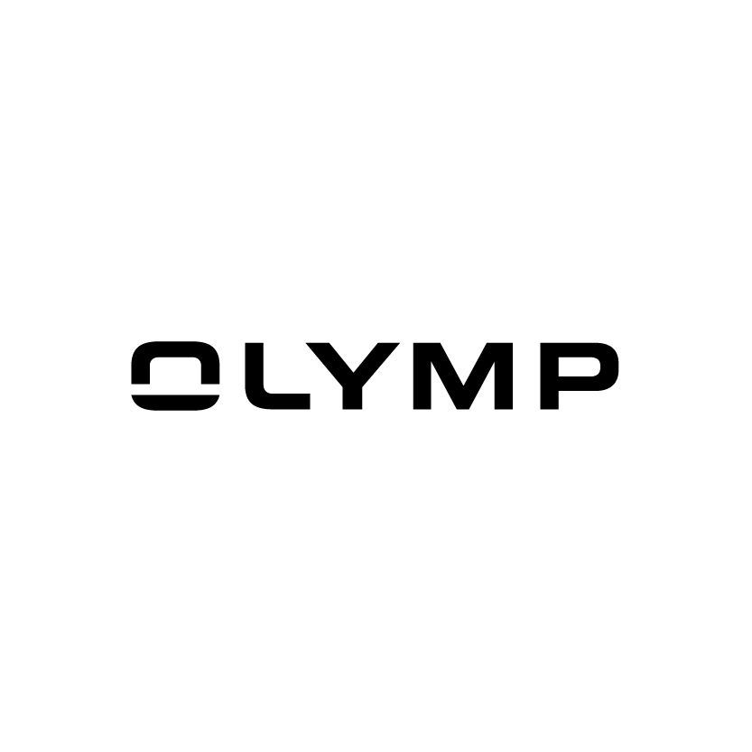 Das Olymp-Logo ist schwarzweiß auf weißem Hintergrund.