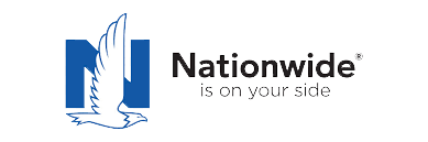 The logo for nationwide is on your side with a dove.