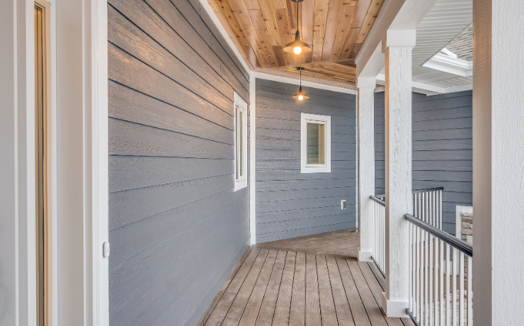 A photo of a porch installed on a house by Grand Sonoran Decks. The porch looks beautiful.