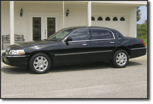 Luxury Car Service — Black executive sedan in Pensacola, FL