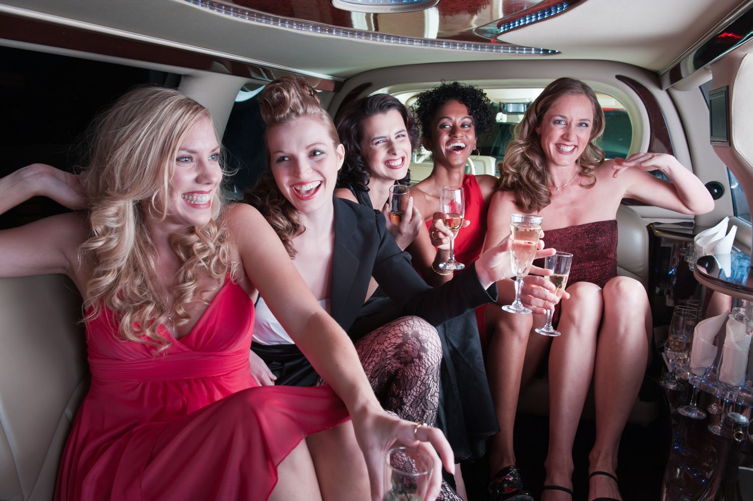 Anniversaries & Birthdays — Girls Partying Inside the Limo in Pensacola, FL