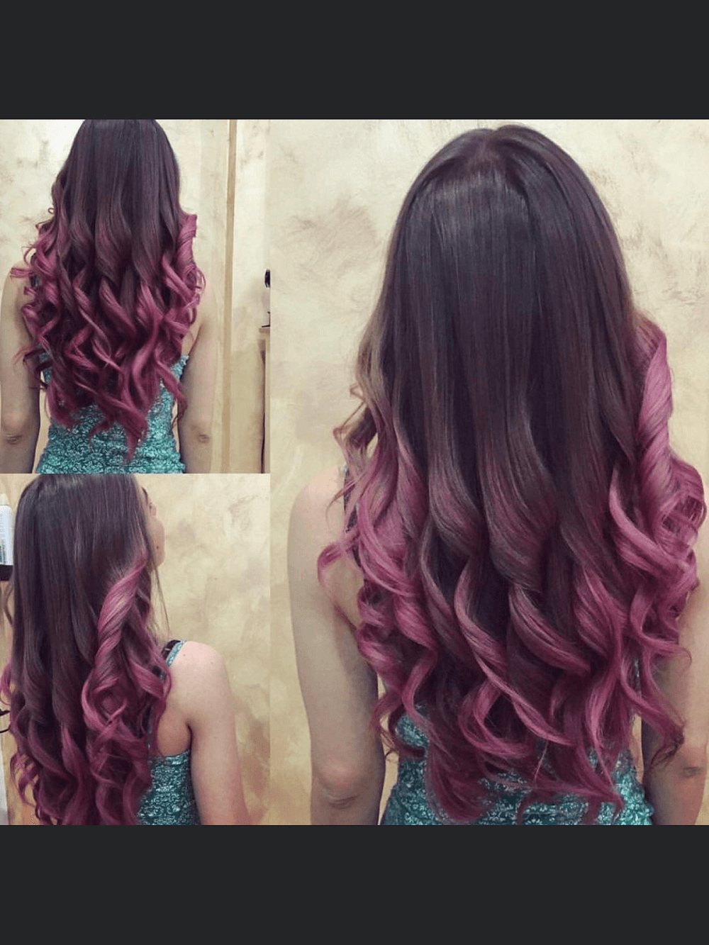 taglio lungo e colore solo sulle punte