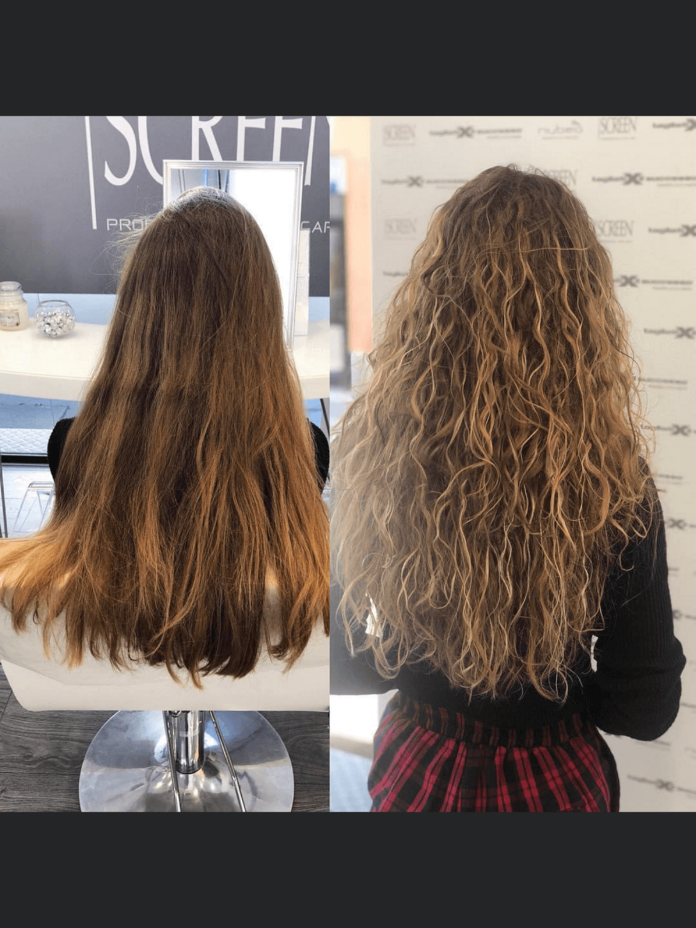 capelli donna prima e dopo un trattamento
