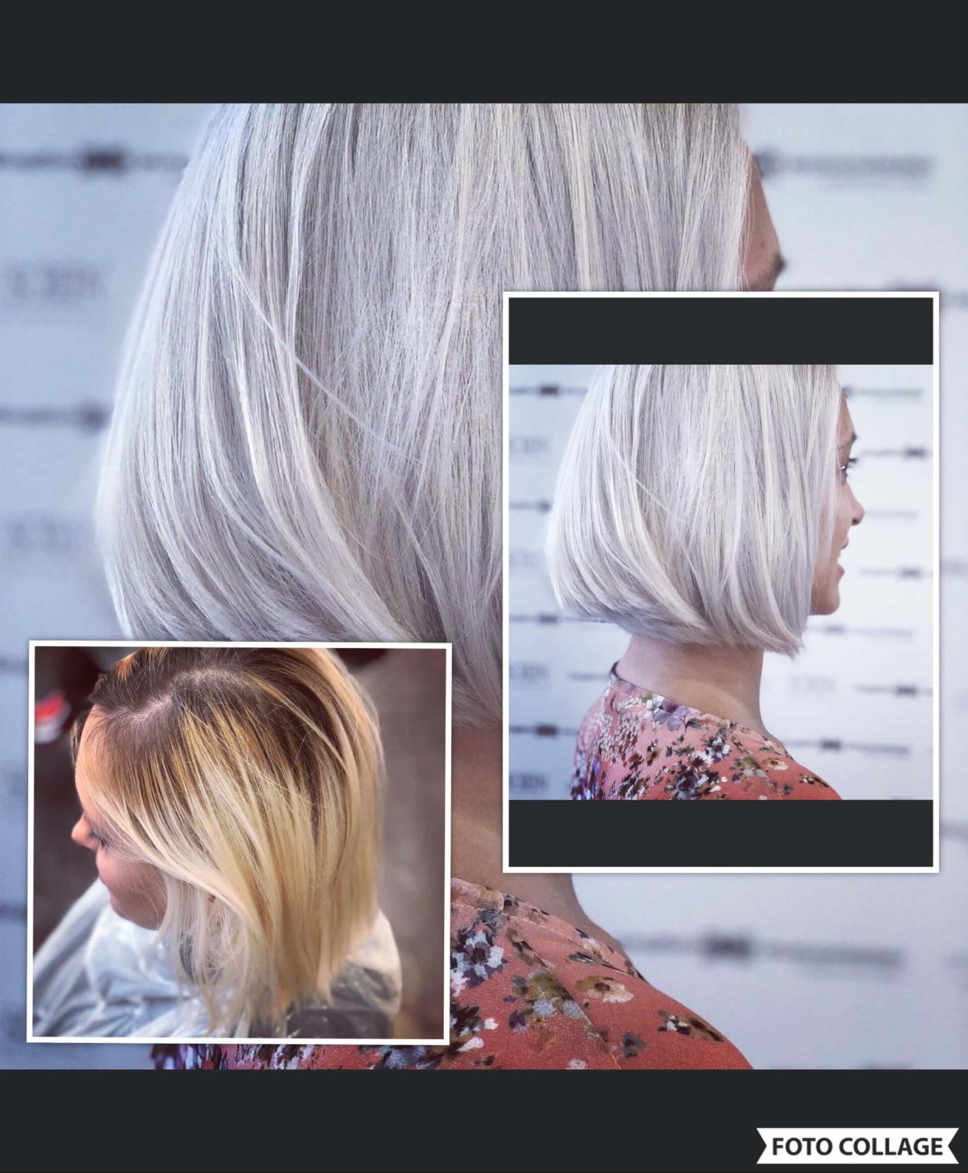 colorazione bianca prima e dopo