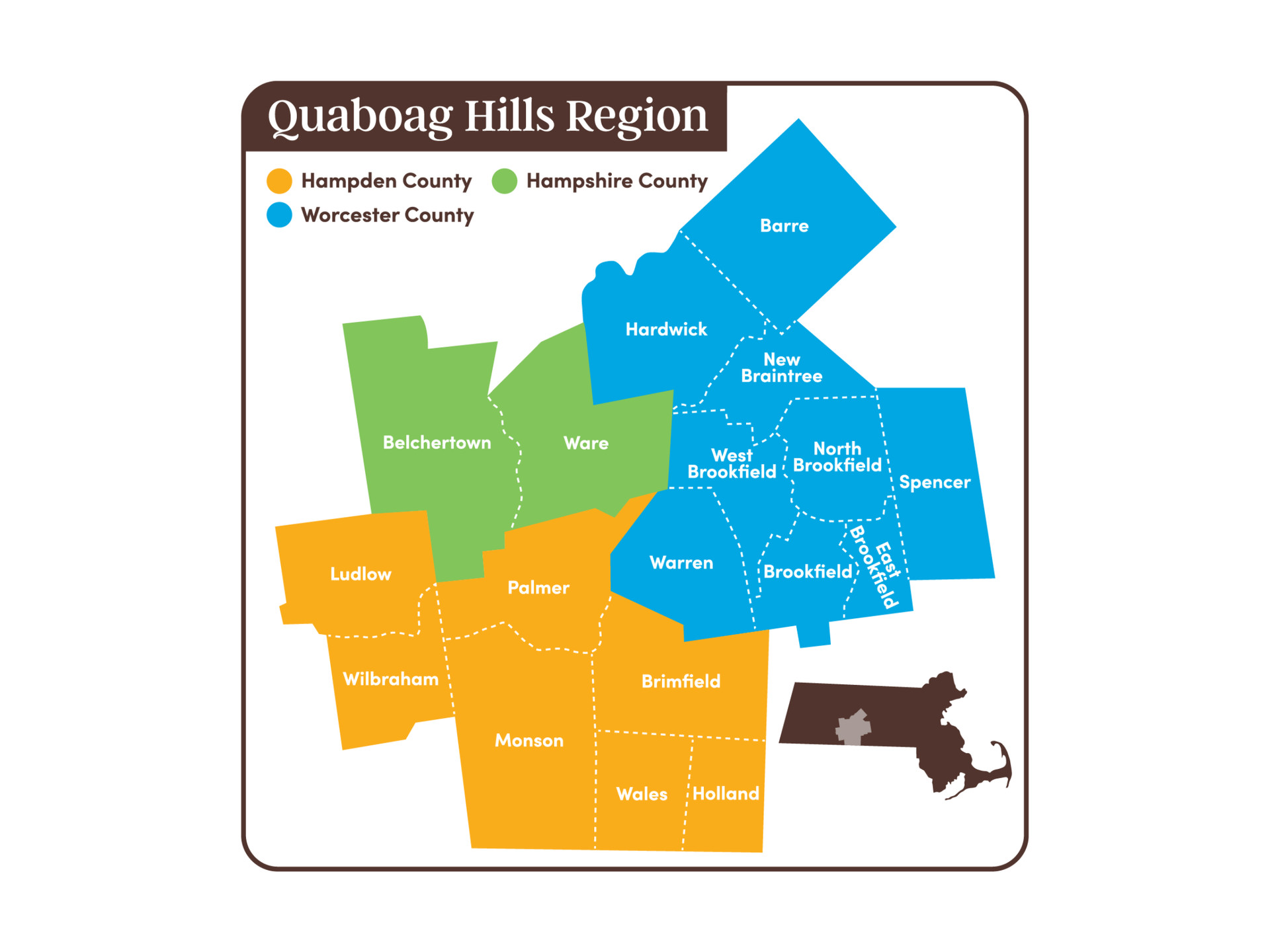 Resources in the Quaboag Hills region of MA