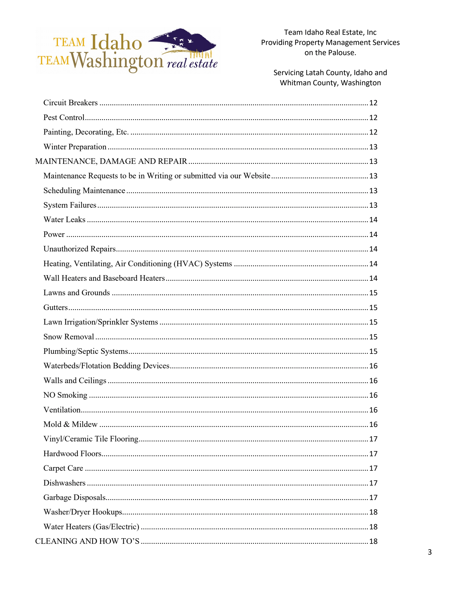 Tenant Handbook Page 2