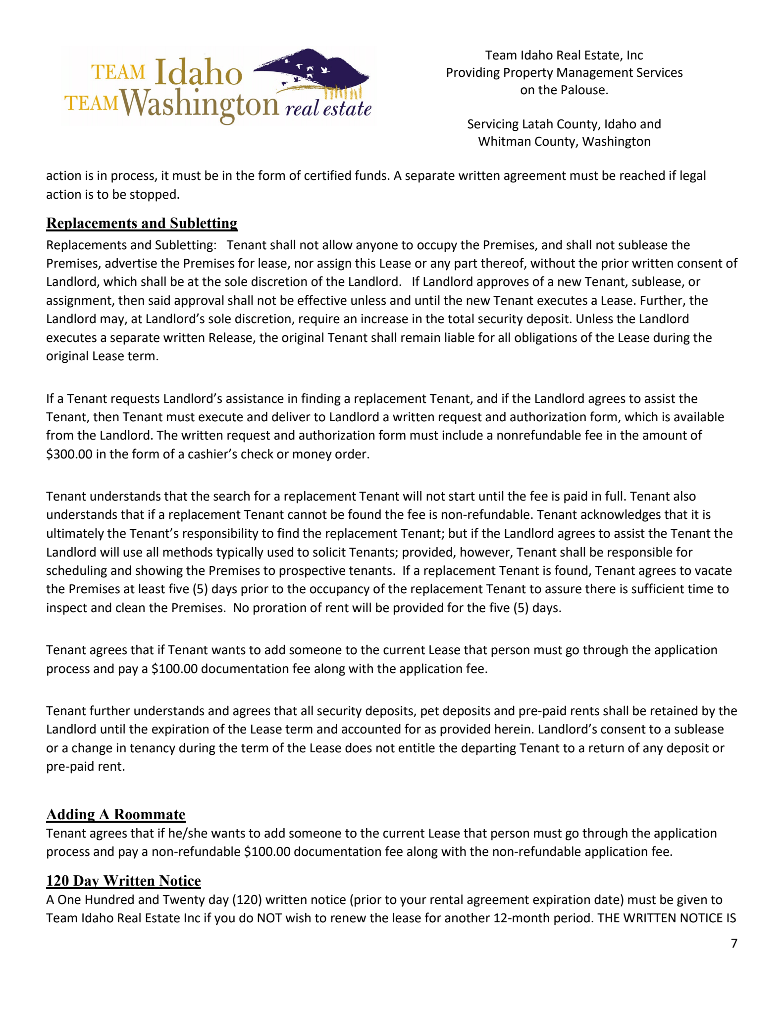 Tenant Handbook | Team Idaho Property Management & Real Estate