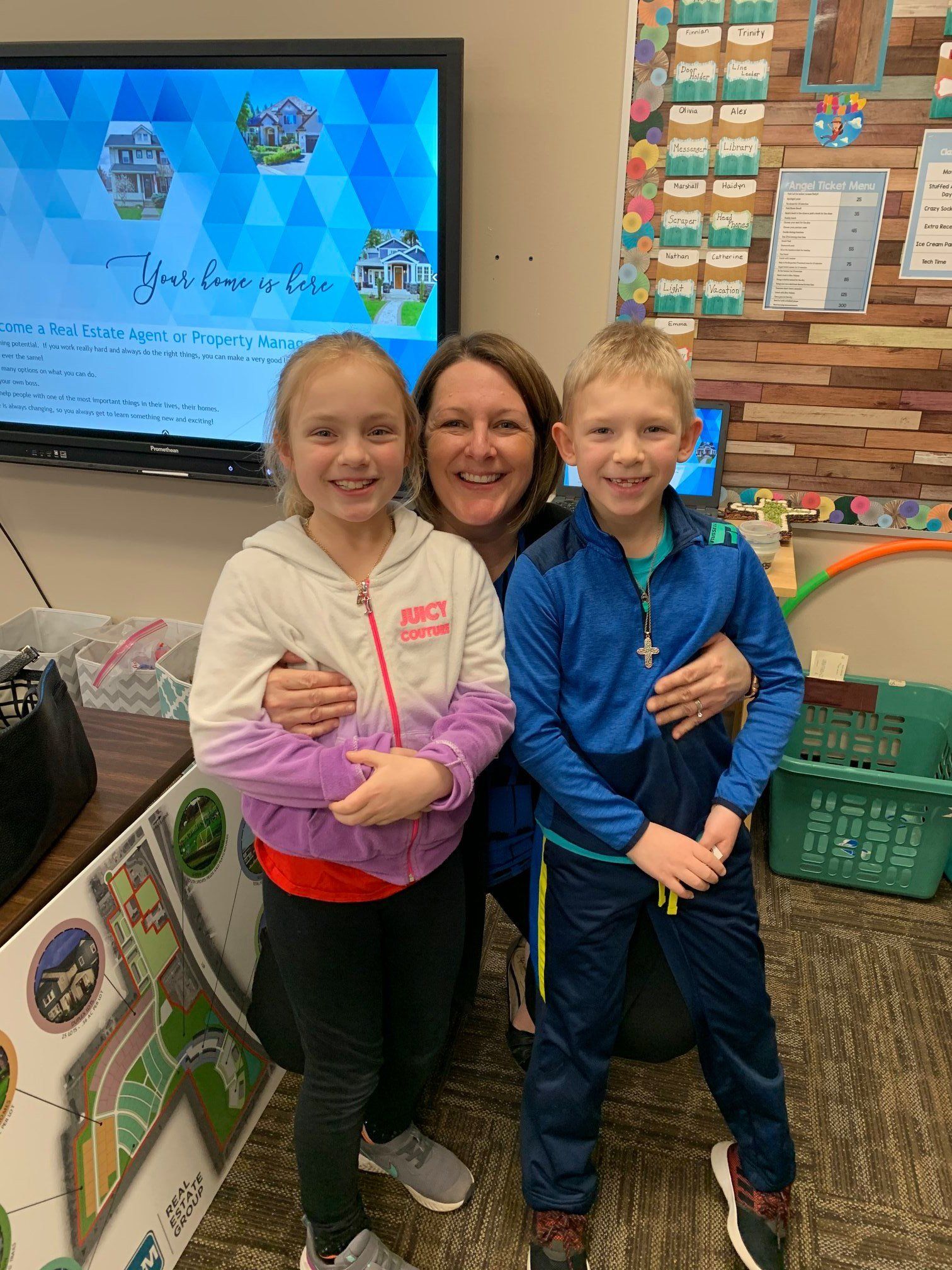 Brandi Jorgensen with two children