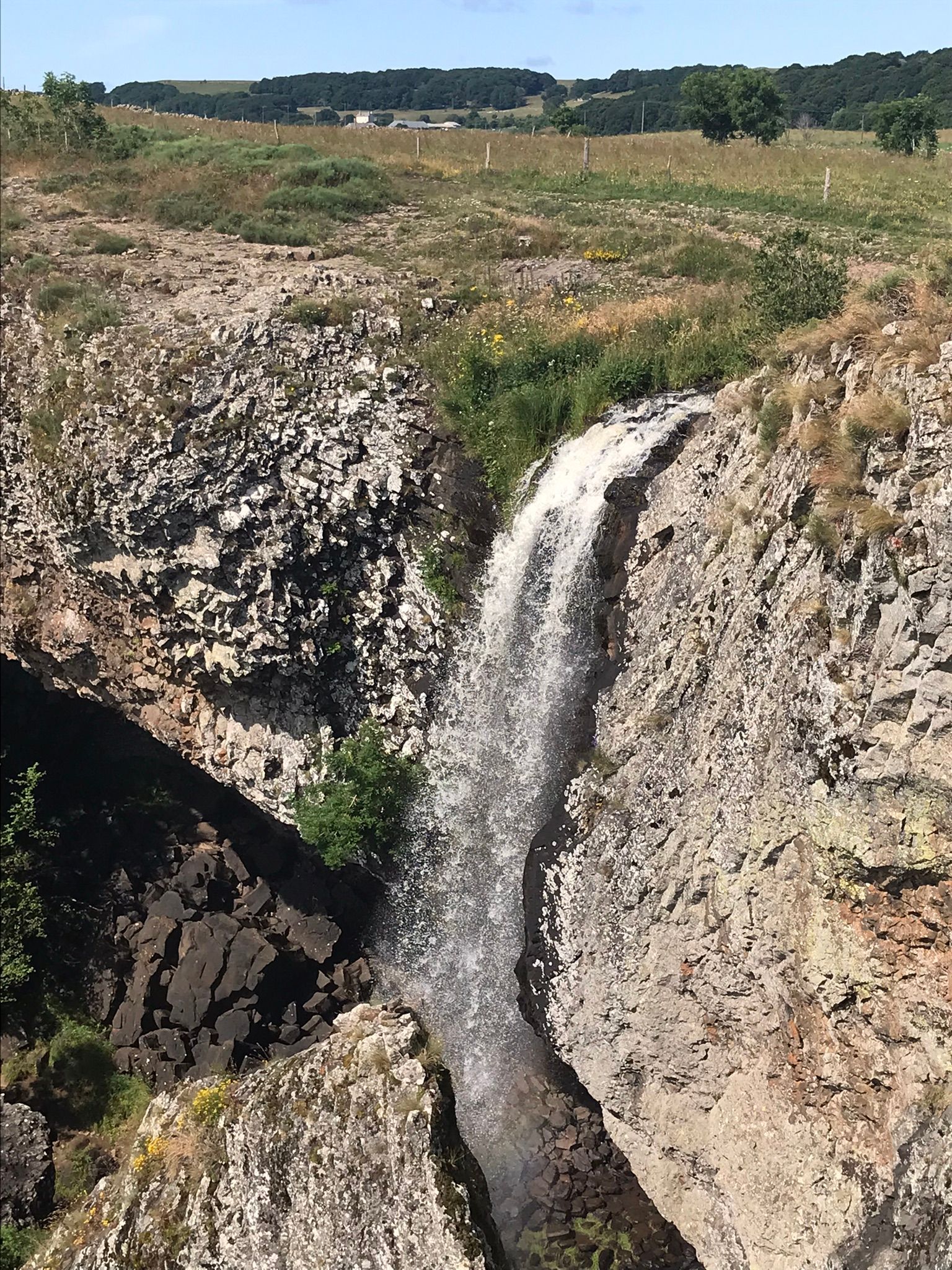 La cascade du Déroc en Aubrac