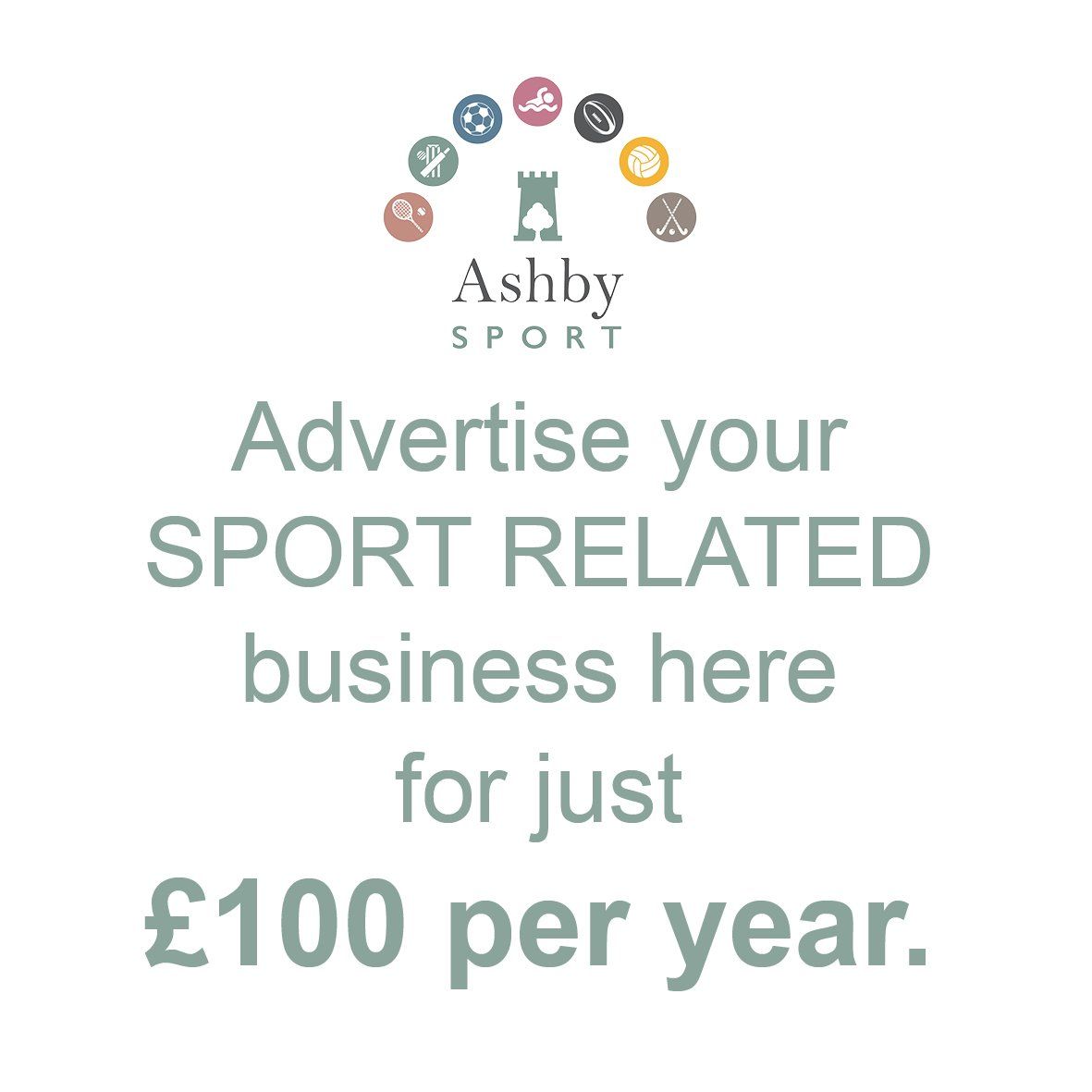 Advertise your sport related business here for just £ 100 per year.