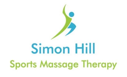 A logo for simon hill sports massage therapy