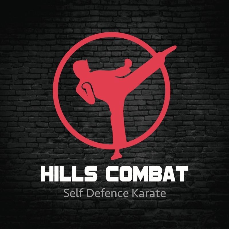 A logo for hills combat self defence karate