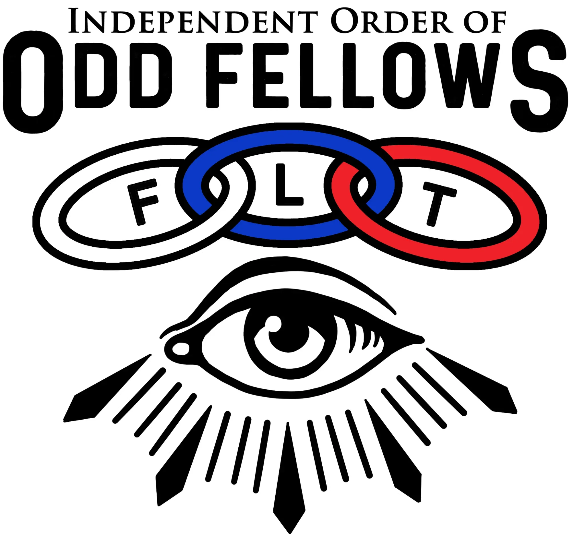 A logo for the independent order of odd fellows