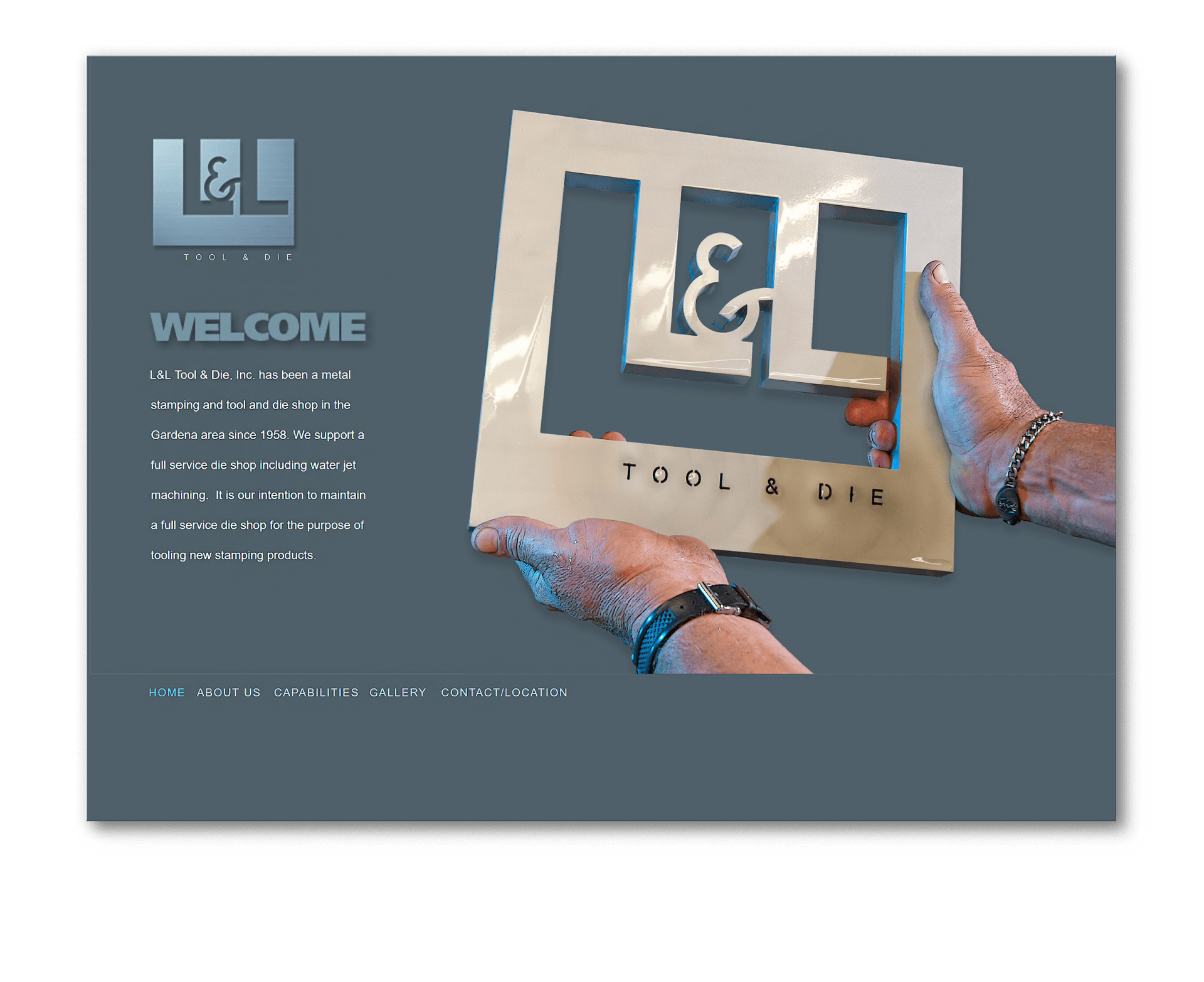 website for L & L Tool and Die