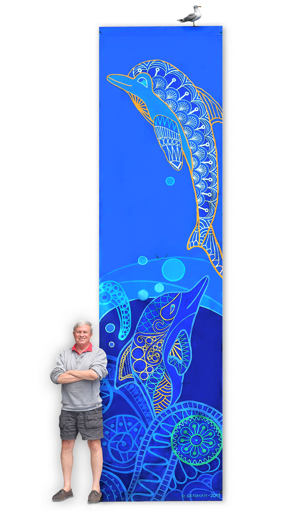 16' x 4' banner commissioned by the city of Laguna Beach.