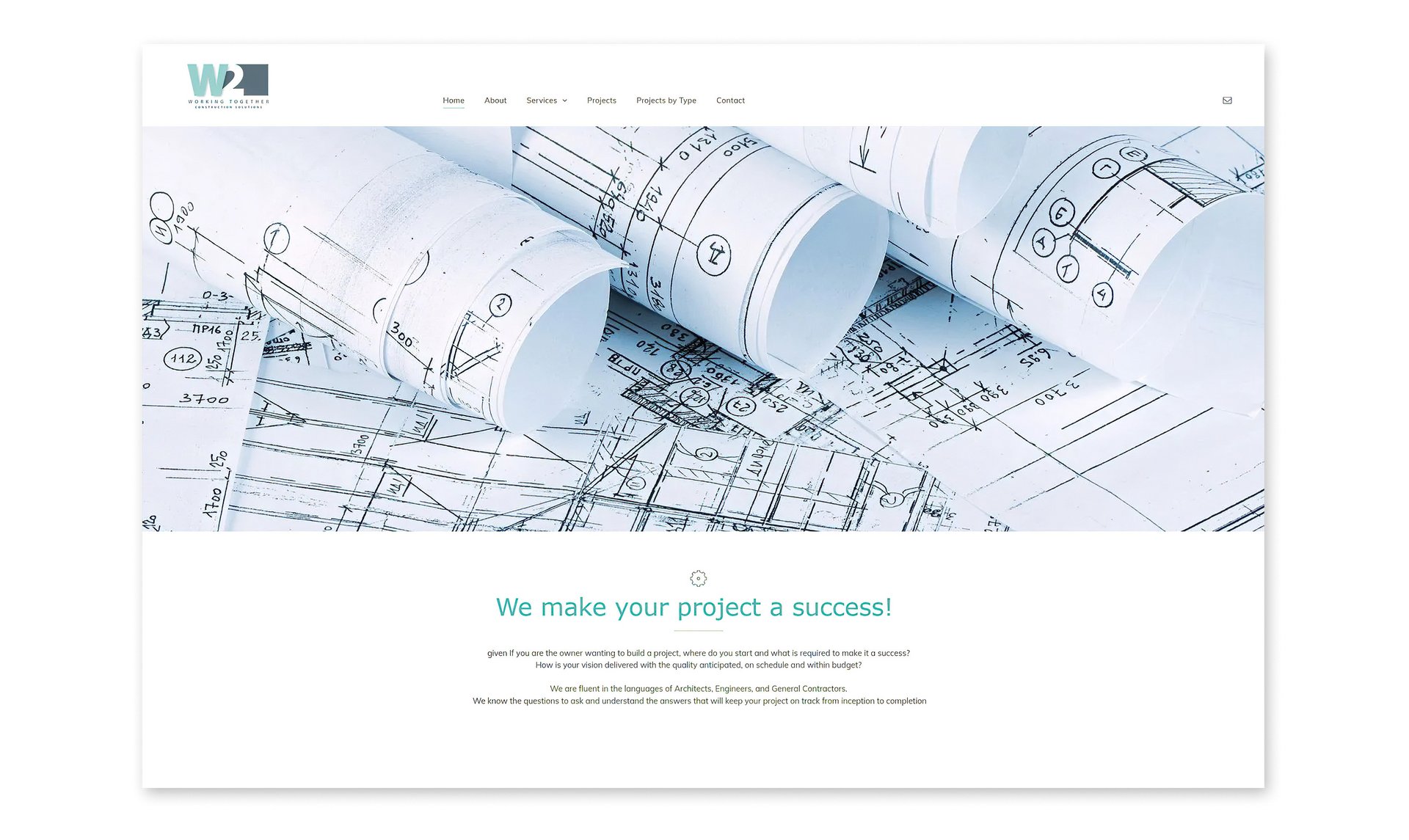 website for a general contractor