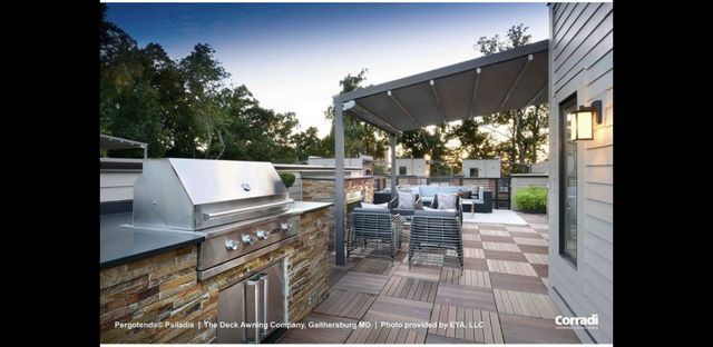 Outdoor Deck with Tables and Grill — Charlotte, NC — We Got You Covered Outdoor