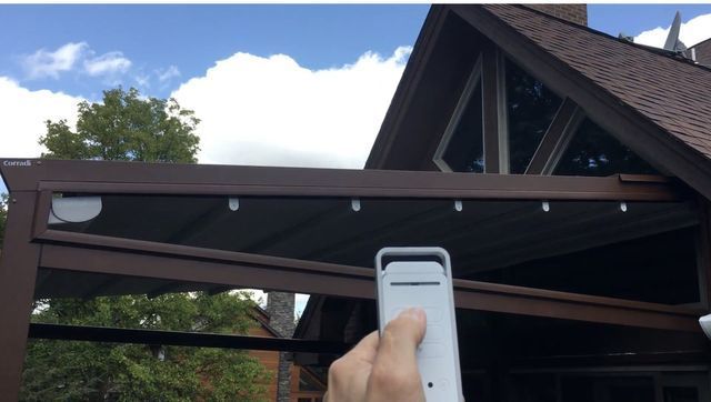 Remote Outdoor Louvered Pergolas — Charlotte, NC — We Got You Covered Outdoor