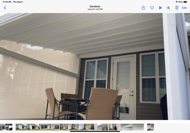 House Yard with Table and Awnings — Charlotte, NC — We Got You Covered Outdoor