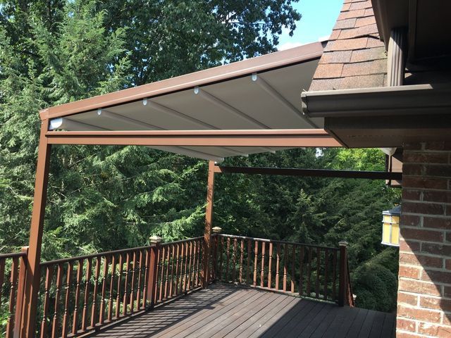 Wooden Deck with Awning — Charlotte, NC — We Got You Covered Outdoor