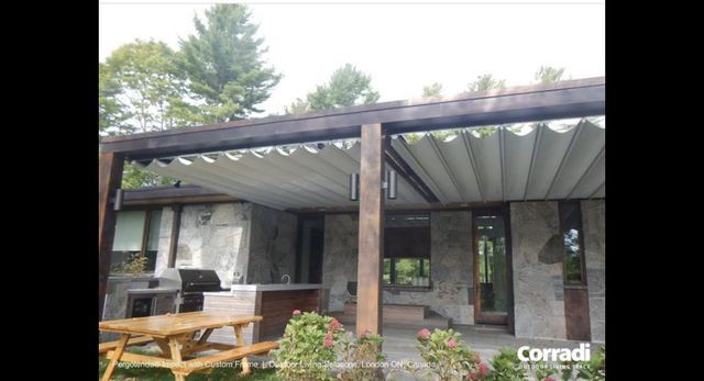 Backyard with New Installed Awnings — Charlotte, NC — We Got You Covered Outdoor