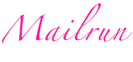 Mailrun in pink cursive font.