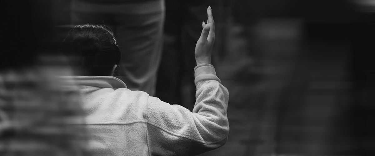 Leader worshipping in a quiet moment, symbolizing worship beyond the stage