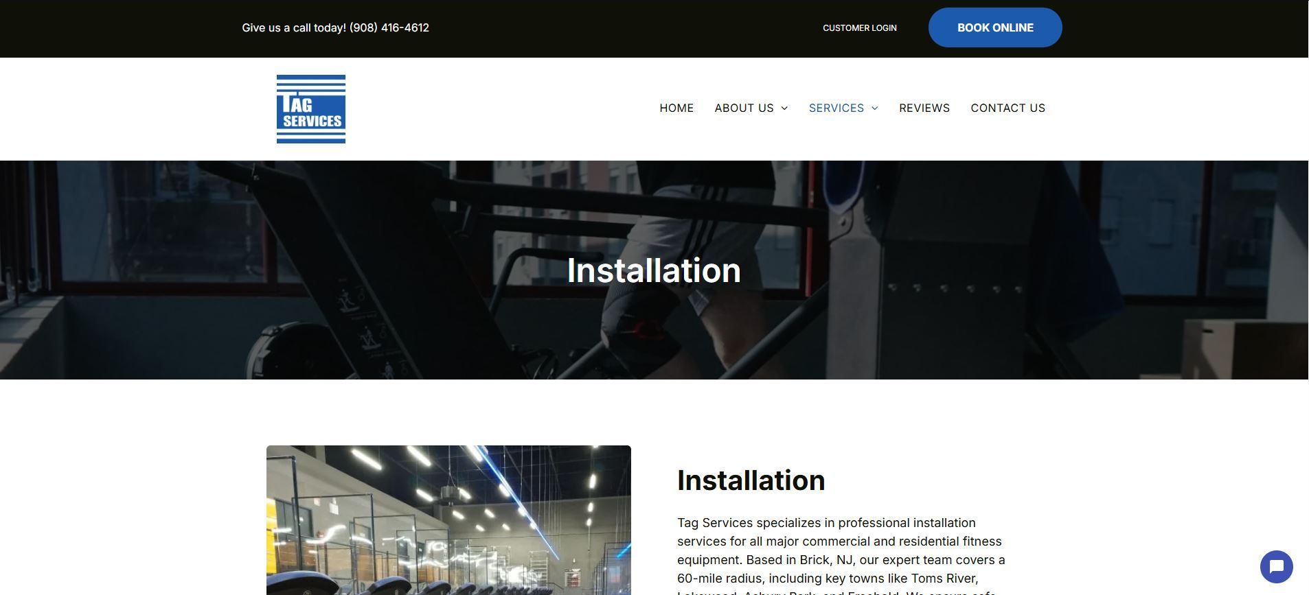 Gym Equipment Installation Services | Tag Services