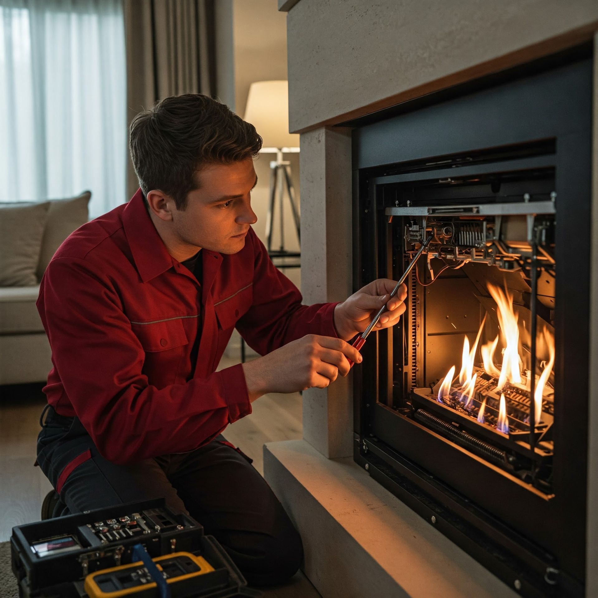 Gas Fireplace Maintenance in Southern Maryland | S.J. Johnson Company