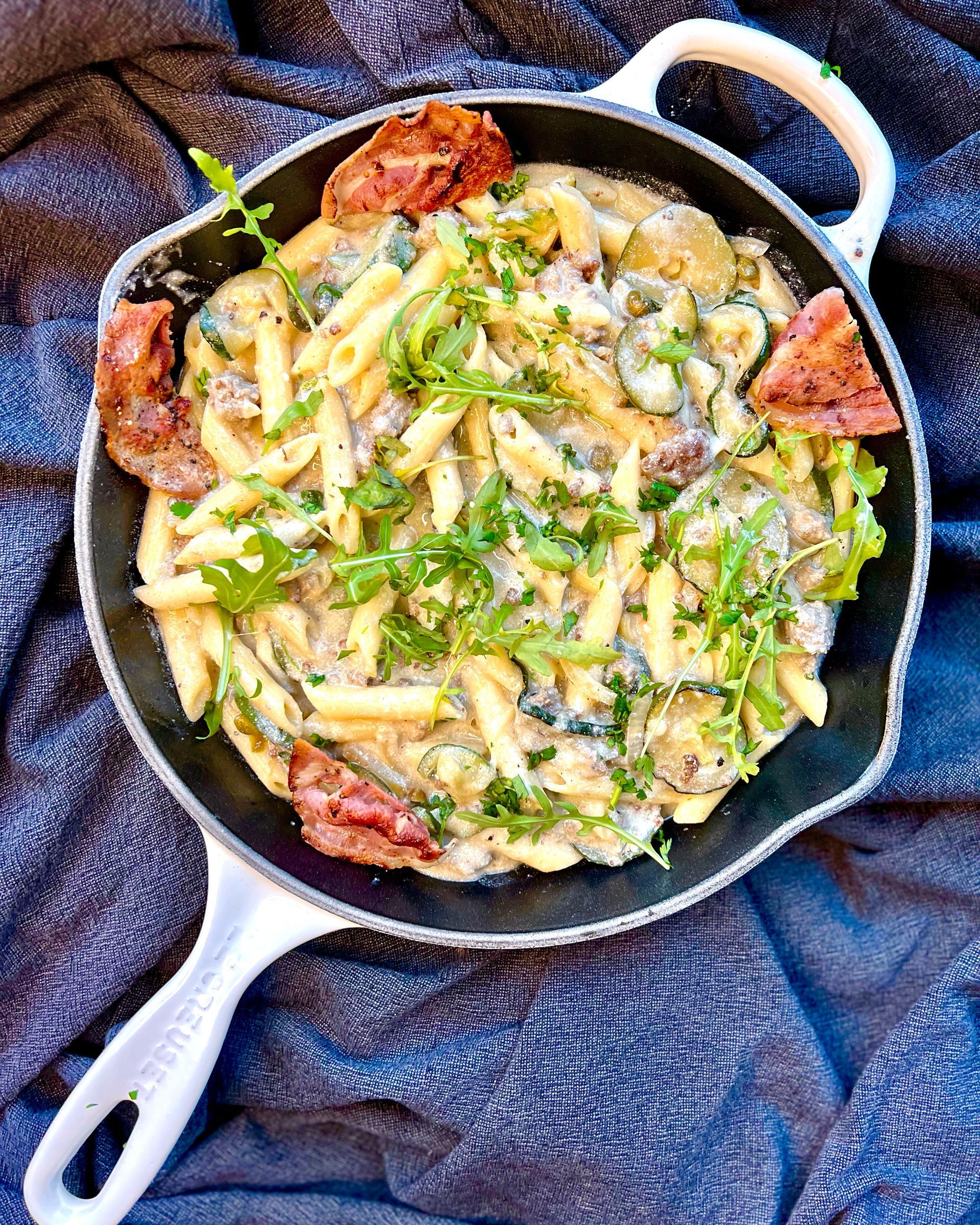 eteneteneten penne zucchini