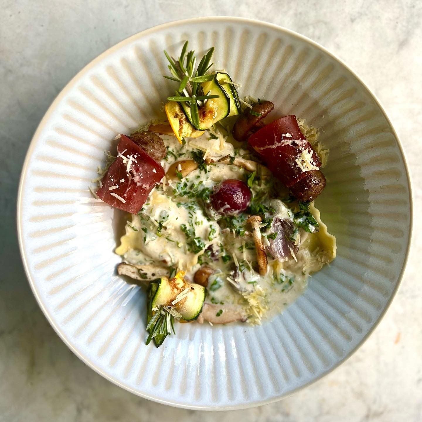 eteneteneten ravioli portobello stoofvlees