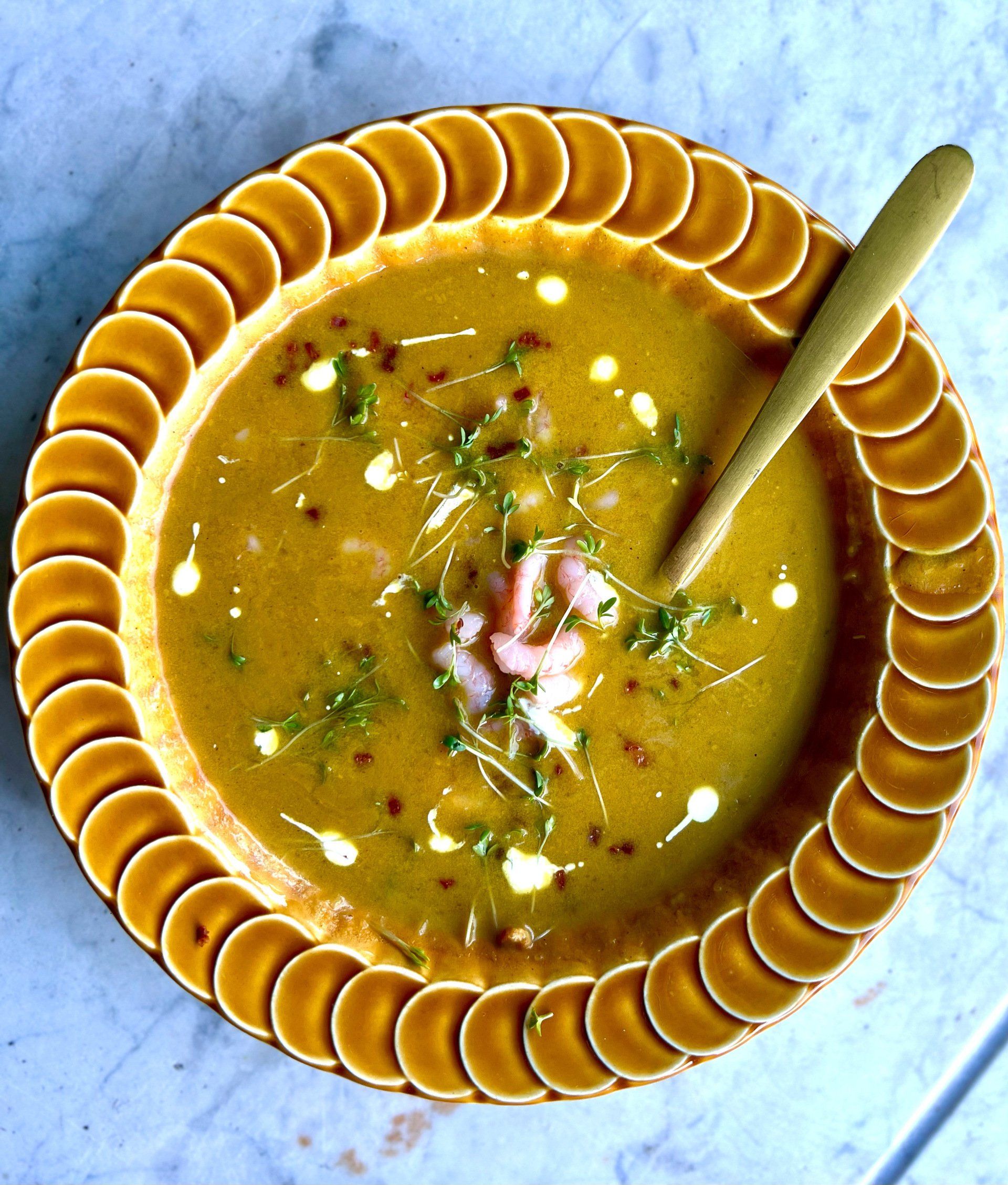 eteneteneten spaghettipompoen soep