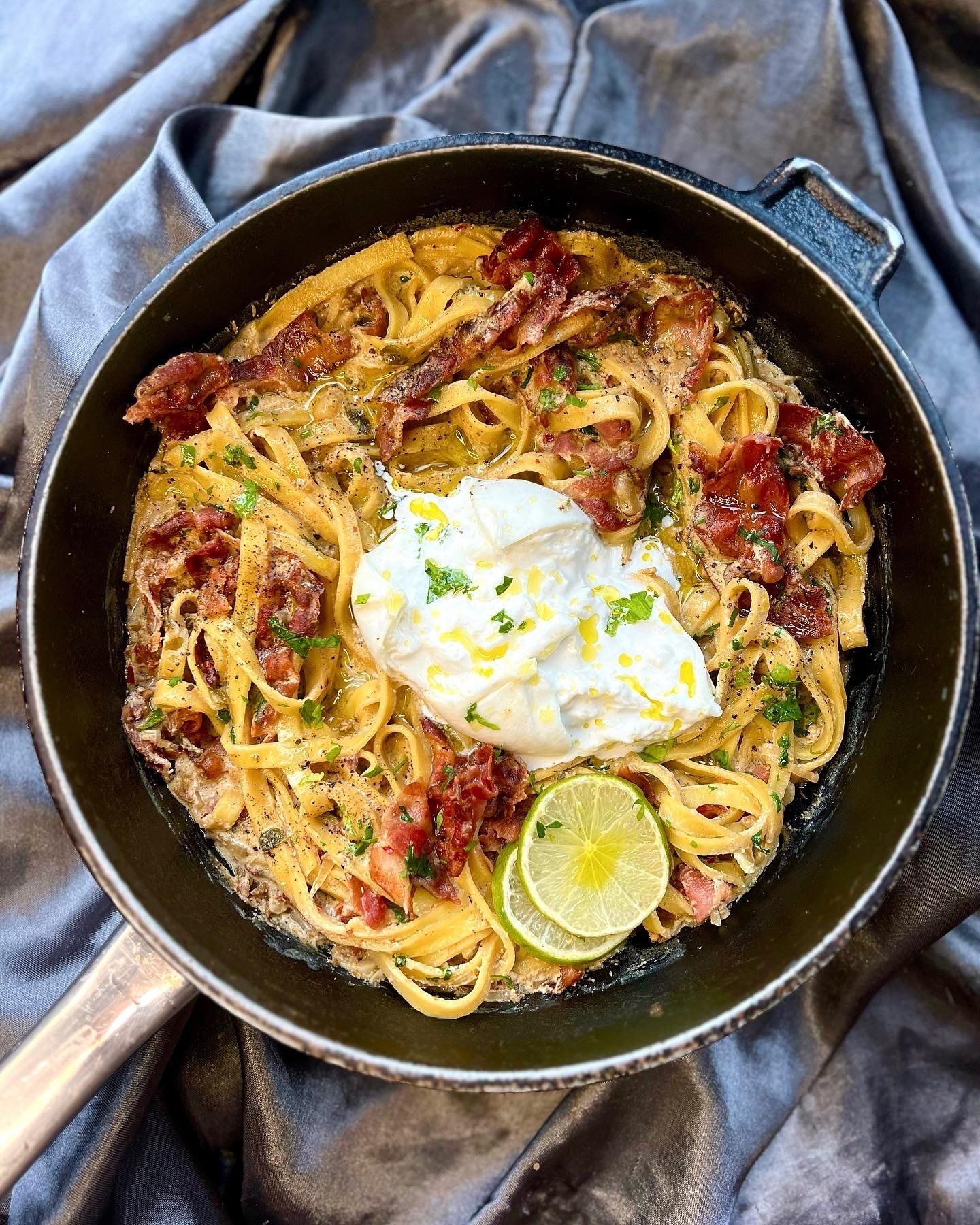 eteneteneten burrata tagliatelle