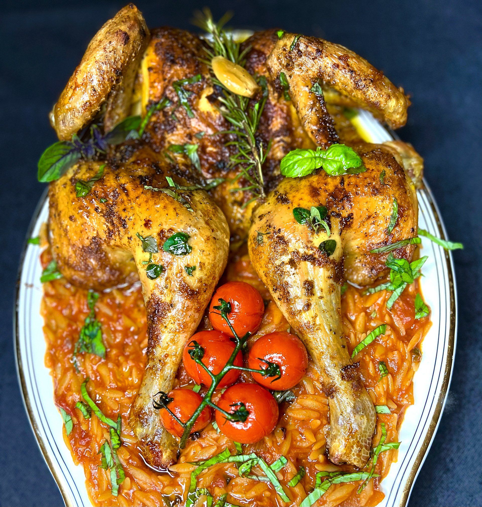 eteneteneten kip met orzo