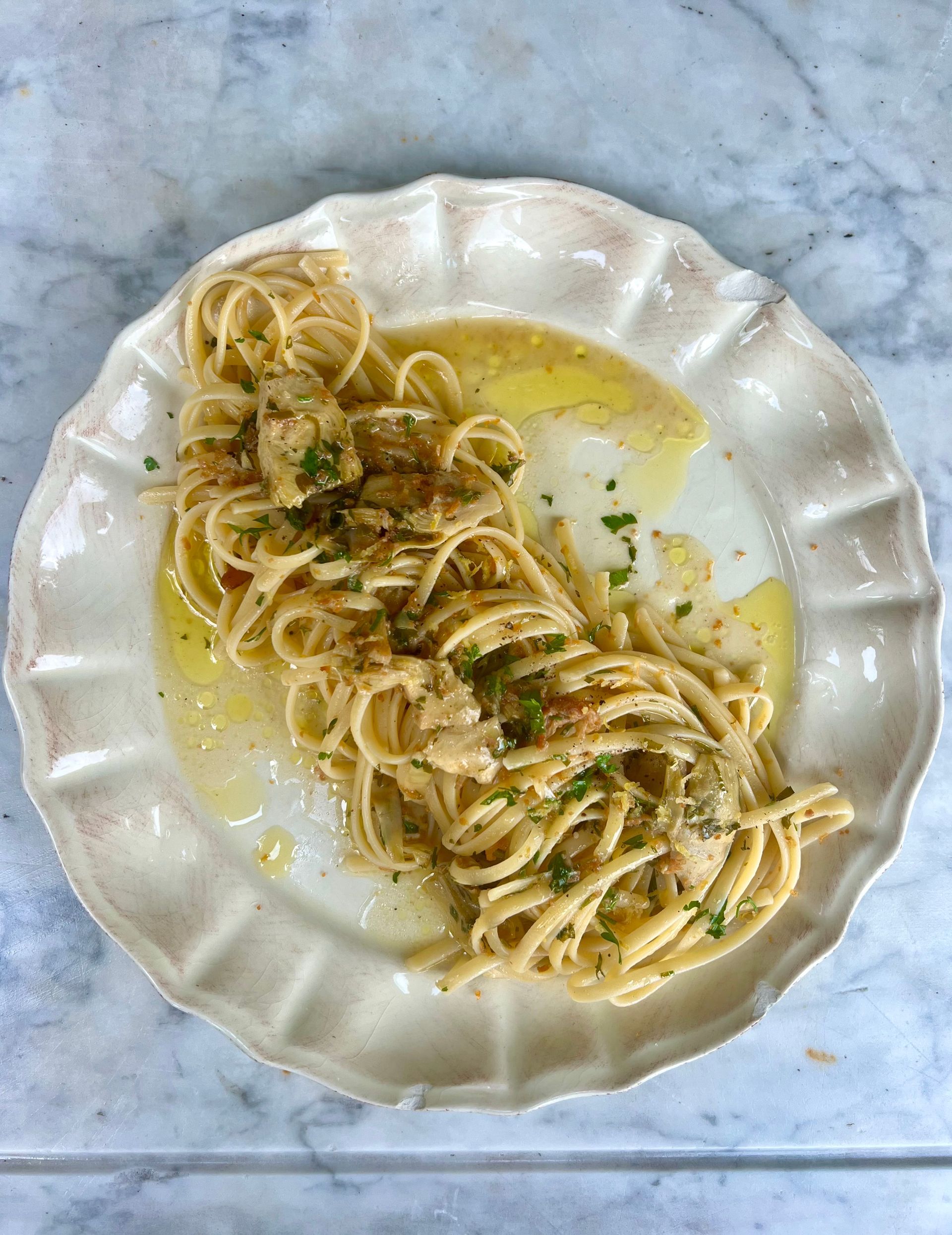 linguine e bottarga
