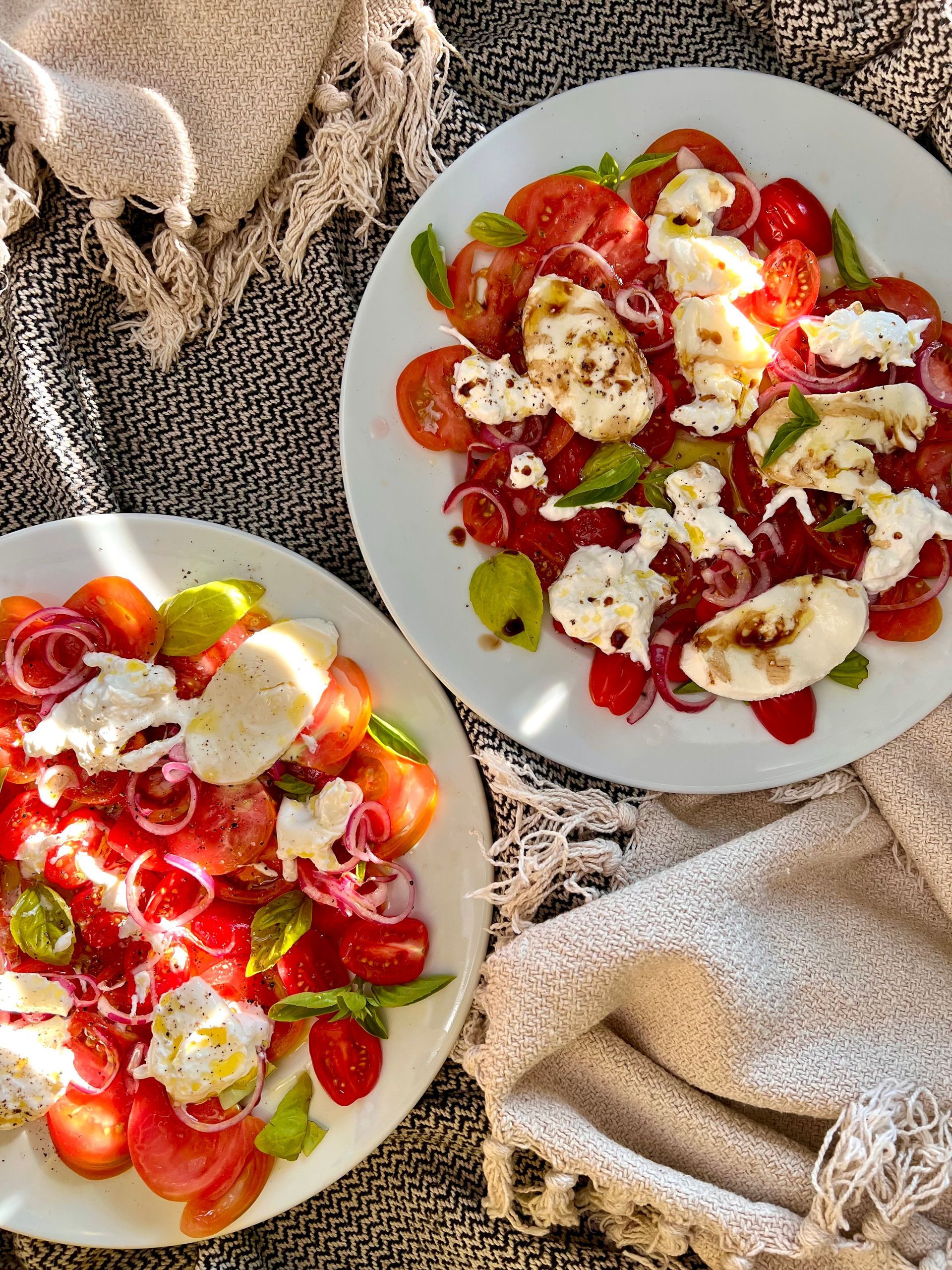 buratta en mozzerella