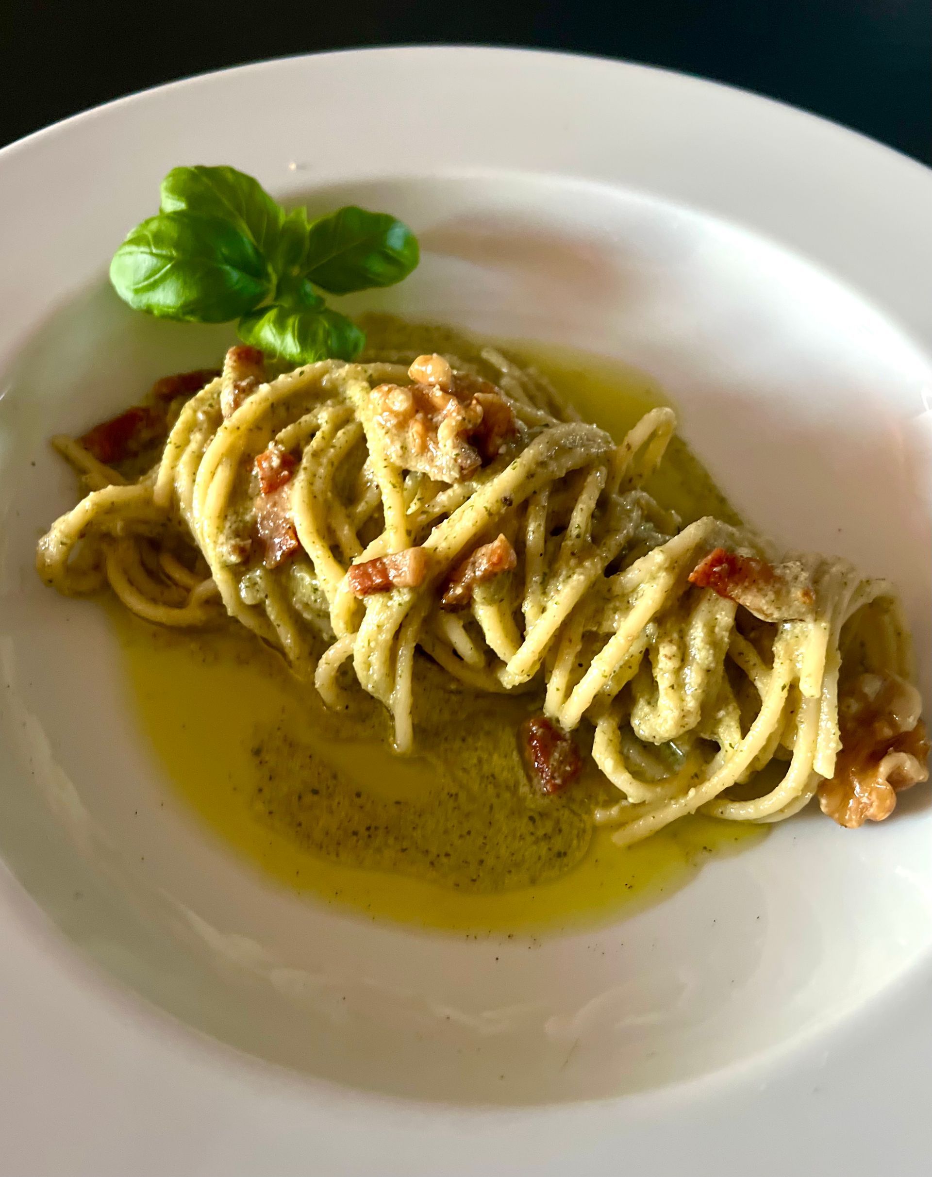 spaghetti pesto