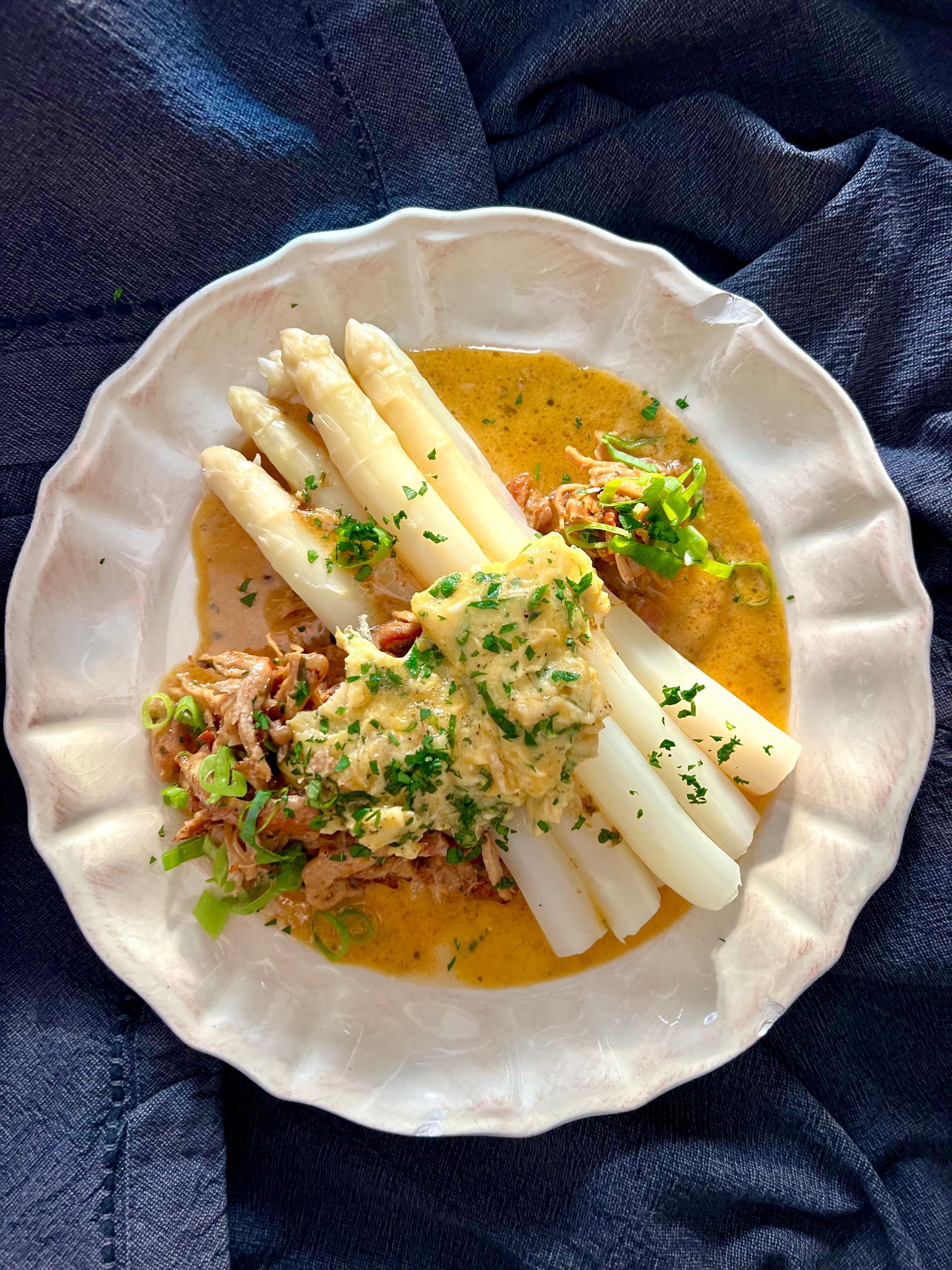 asperges pulled chicken