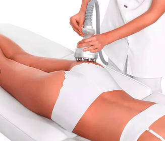 Woman receiving cellulite removal treatment