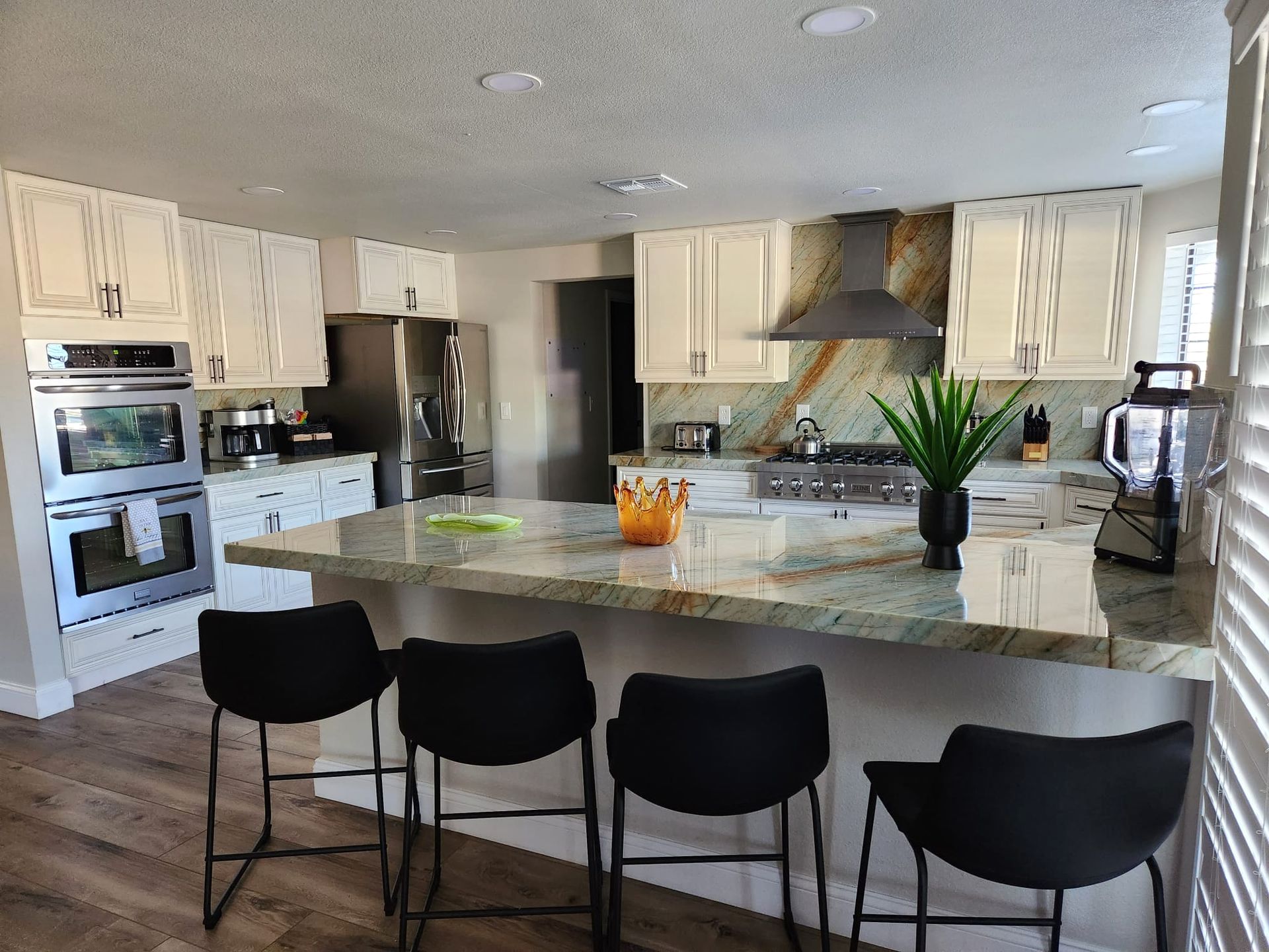 Modern kitchen counter luxury Bnb