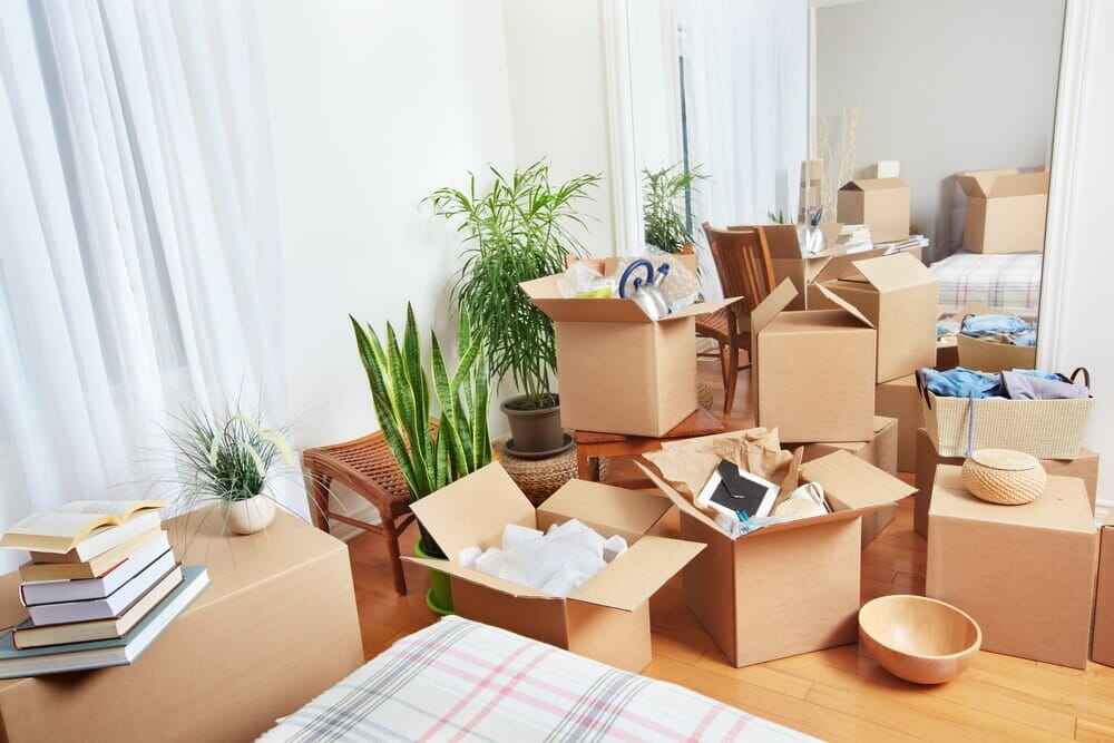Storage boxes on the floor — Self Storage in Ulladulla, NSW Storage boxes on the floor — Self Storage in Ulladulla, NSW