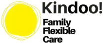 the kindoo logo with a yellow circle