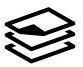 A black and white icon of a stack of papers.