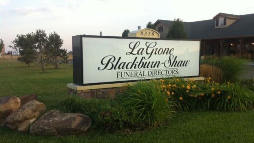 sign of LaGrone Blackburn-Shaw funeral directors