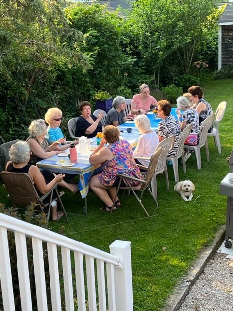 Book Group meeting at member's home